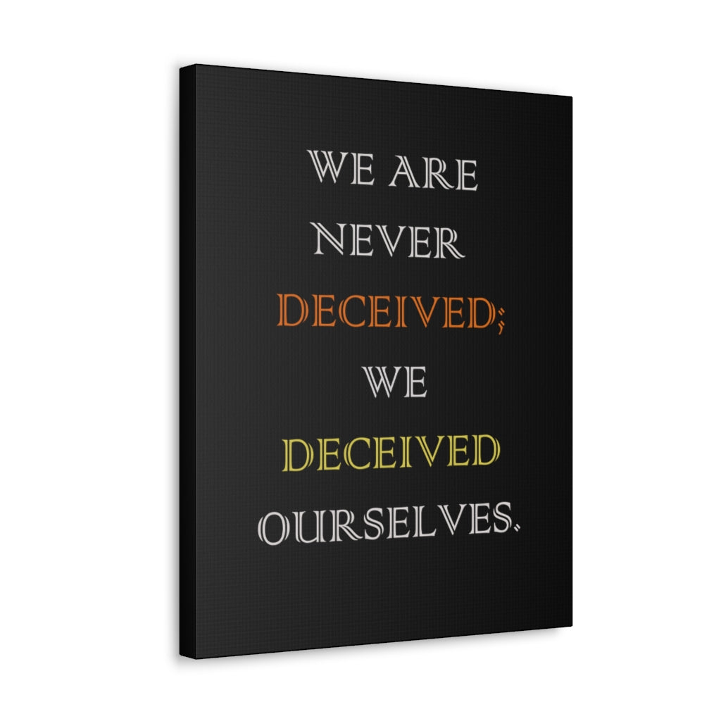 Scripture Walls Inspirational Wall Art We Deceived Ourselves Motivation Wall Decor for Home Office Gym Inspiring Success Quote Print Ready to Hang Unframed-Express Your Love Gifts