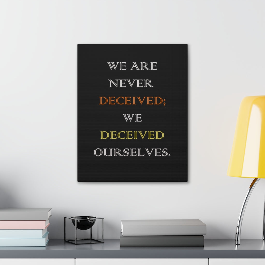 Scripture Walls Inspirational Wall Art We Deceived Ourselves Motivation Wall Decor for Home Office Gym Inspiring Success Quote Print Ready to Hang Unframed-Express Your Love Gifts