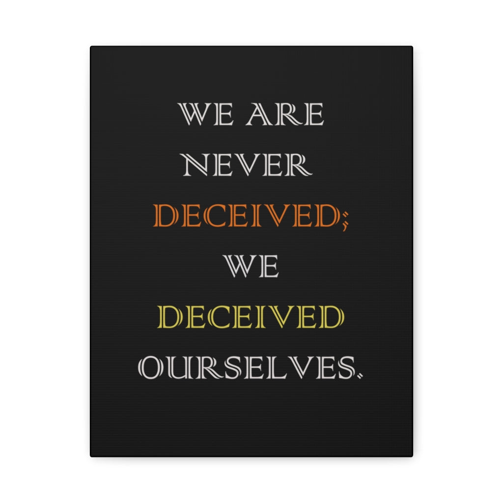 Scripture Walls Inspirational Wall Art We Deceived Ourselves Motivation Wall Decor for Home Office Gym Inspiring Success Quote Print Ready to Hang Unframed-Express Your Love Gifts