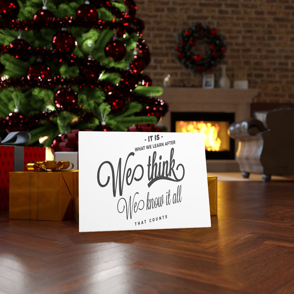 Scripture Walls Inspirational Wall Art We Know It All Wall Art Motivation Wall Decor for Home Office Gym Inspiring Success Quote Print Ready to Hang Unframed-Express Your Love Gifts