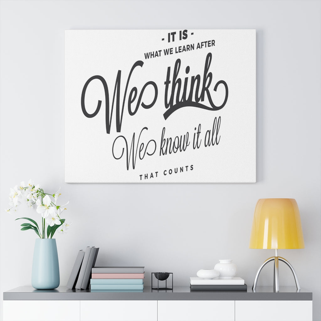 Scripture Walls Inspirational Wall Art We Know It All Wall Art Motivation Wall Decor for Home Office Gym Inspiring Success Quote Print Ready to Hang Unframed-Express Your Love Gifts