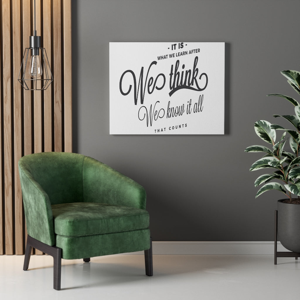 Scripture Walls Inspirational Wall Art We Know It All Wall Art Motivation Wall Decor for Home Office Gym Inspiring Success Quote Print Ready to Hang Unframed-Express Your Love Gifts