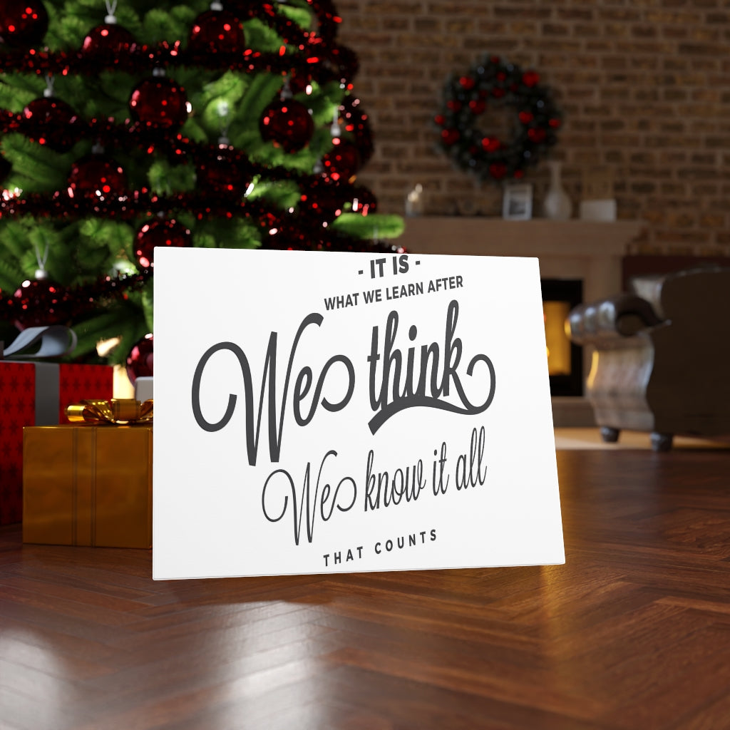 Scripture Walls Inspirational Wall Art We Know It All Wall Art Motivation Wall Decor for Home Office Gym Inspiring Success Quote Print Ready to Hang Unframed-Express Your Love Gifts