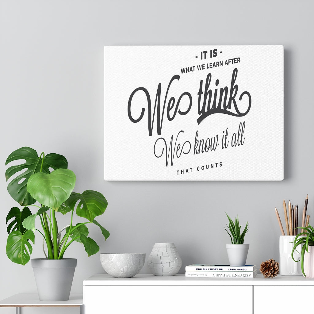 Scripture Walls Inspirational Wall Art We Know It All Wall Art Motivation Wall Decor for Home Office Gym Inspiring Success Quote Print Ready to Hang Unframed-Express Your Love Gifts