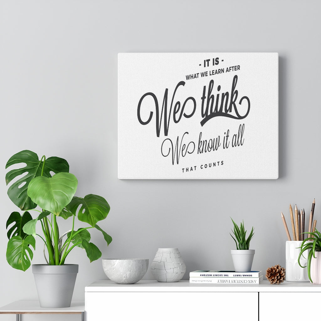 Scripture Walls Inspirational Wall Art We Know It All Wall Art Motivation Wall Decor for Home Office Gym Inspiring Success Quote Print Ready to Hang Unframed-Express Your Love Gifts