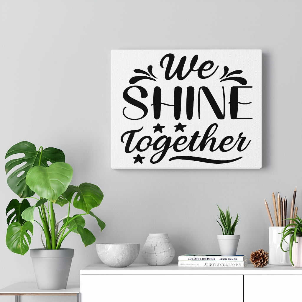 Scripture Walls Inspirational Wall Art We Shine Together Wall Art Motivation Wall Decor for Home Office Gym Inspiring Success Quote Print Ready to Hang Unframed-Express Your Love Gifts