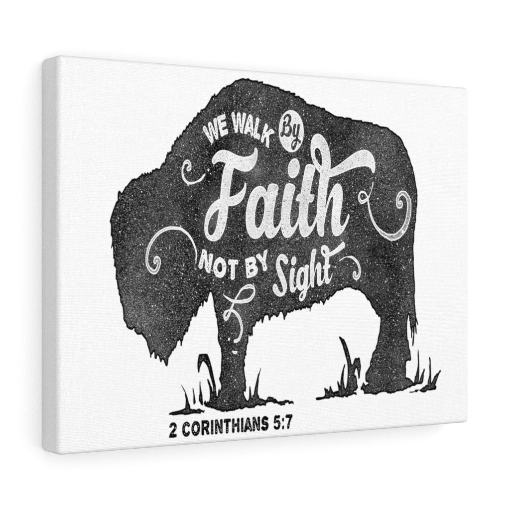 Scripture Walls Inspirational Wall Art We Walk By Faith Wall Art Motivation Wall Decor for Home Office Gym Inspiring Success Quote Print Ready to Hang Unframed-Express Your Love Gifts