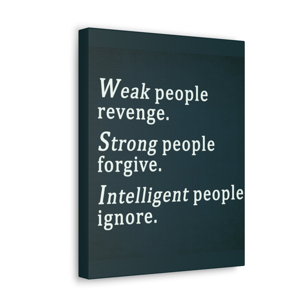 Scripture Walls Inspirational Wall Art Weak People Revenge Motivation Wall Decor for Home Office Gym Inspiring Success Quote Print Ready to Hang Unframed-Express Your Love Gifts