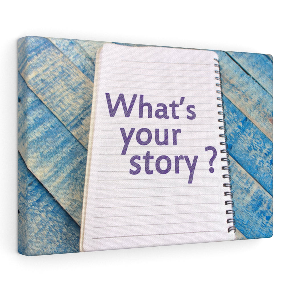 Scripture Walls Inspirational Wall Art What's Your Story Motivational Print Ready to Hang Artwork Unframed-Express Your Love Gifts