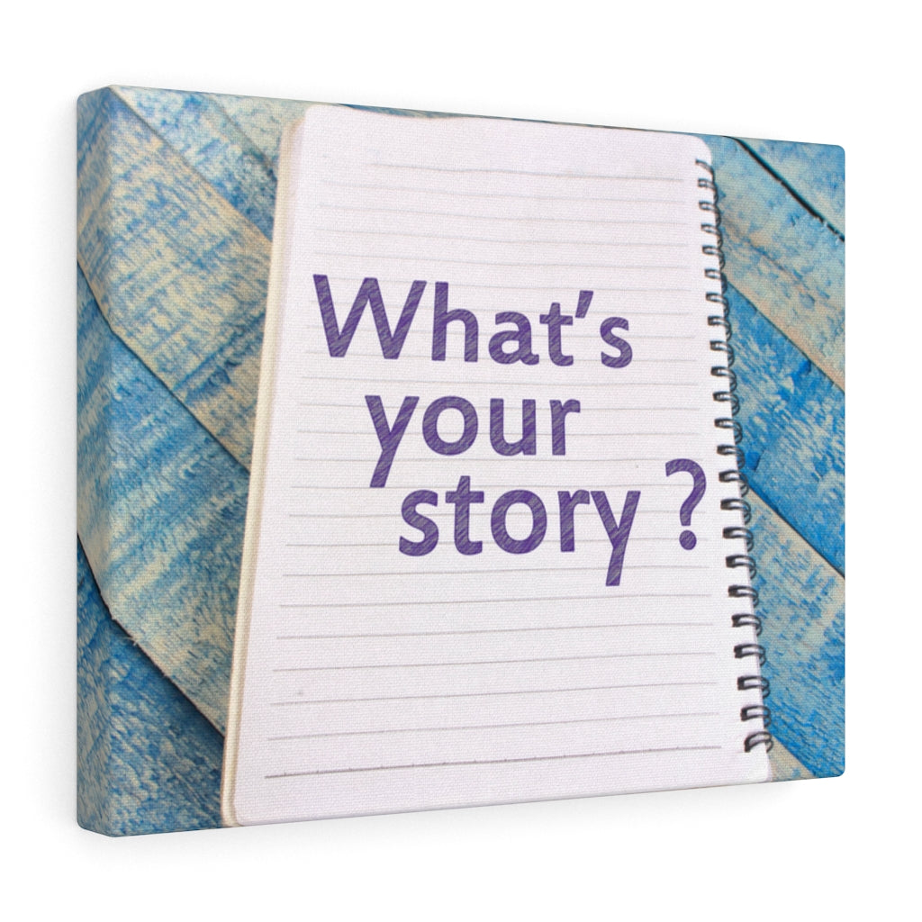 Scripture Walls Inspirational Wall Art What's Your Story Motivational Print Ready to Hang Artwork Unframed-Express Your Love Gifts