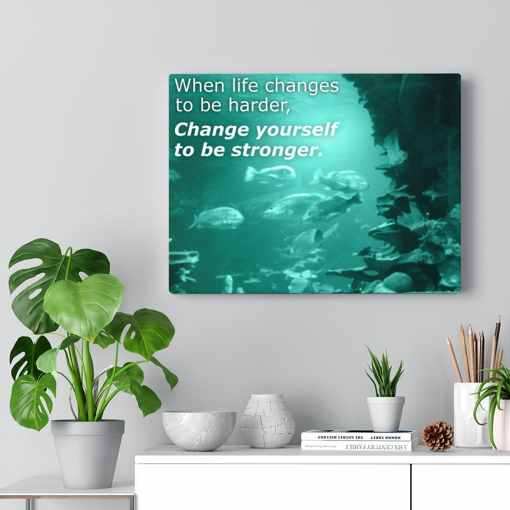 Scripture Walls Inspirational Wall Art When Life Changes Motivational Print Ready to Hang Artwork Unframed-Express Your Love Gifts