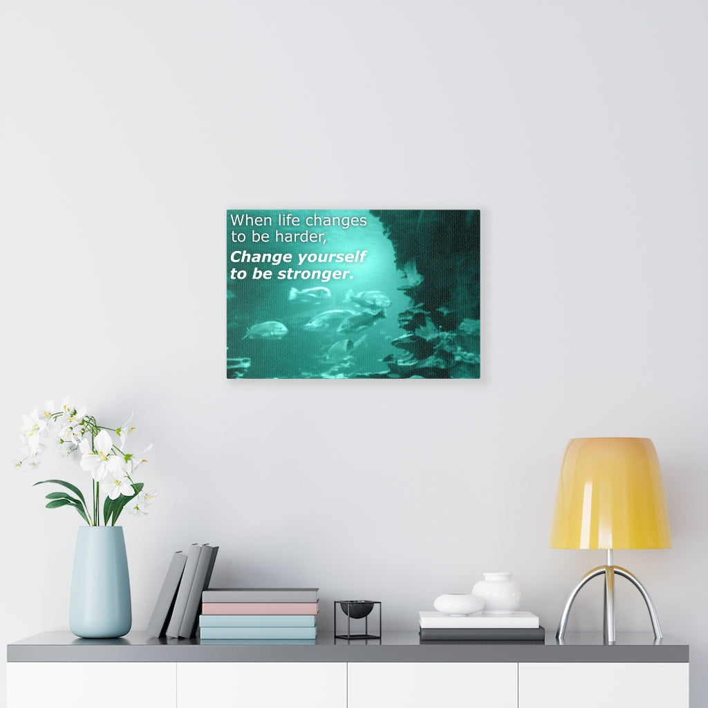 Scripture Walls Inspirational Wall Art When Life Changes Motivational Print Ready to Hang Artwork Unframed-Express Your Love Gifts