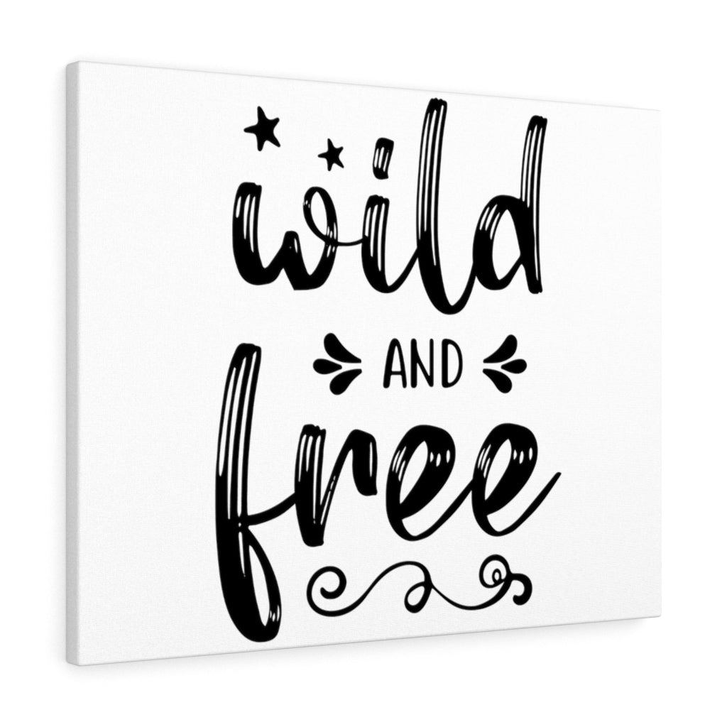 Scripture Walls Inspirational Wall Art Wild And Free Stars Wall Art Motivation Wall Decor for Home Office Gym Inspiring Success Quote Print Ready to Hang Unframed-Express Your Love Gifts