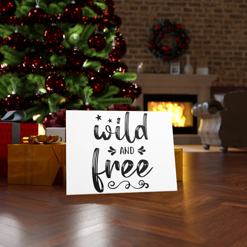 Scripture Walls Inspirational Wall Art Wild And Free Stars Wall Art Motivation Wall Decor for Home Office Gym Inspiring Success Quote Print Ready to Hang Unframed-Express Your Love Gifts