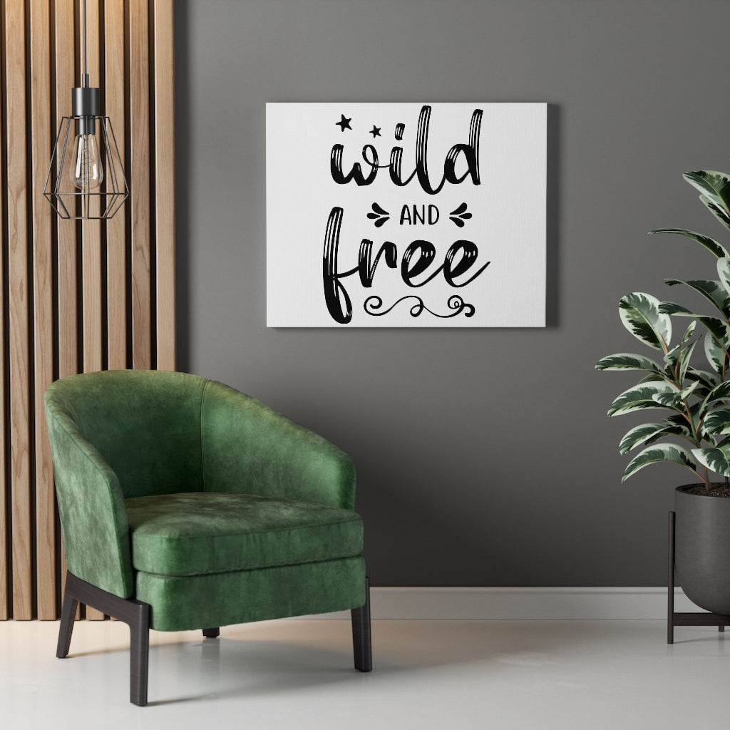 Scripture Walls Inspirational Wall Art Wild And Free Stars Wall Art Motivation Wall Decor for Home Office Gym Inspiring Success Quote Print Ready to Hang Unframed-Express Your Love Gifts