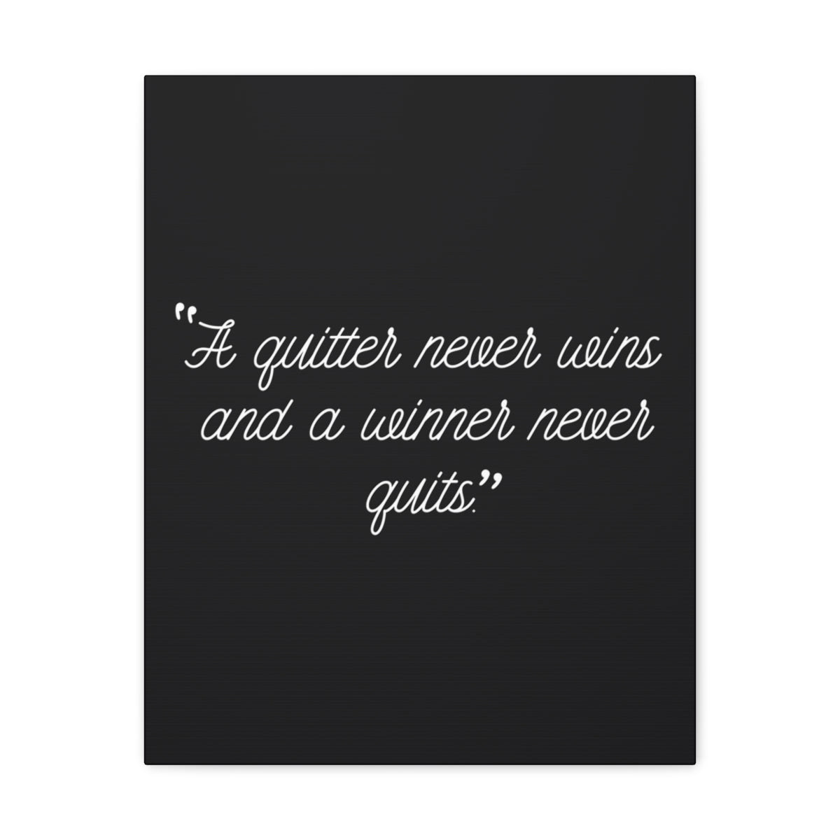 Scripture Walls Inspirational Wall Art Winner Never Quits Motivation Wall Decor for Home Office Gym Inspiring Success Quote Print Ready to Hang Unframed-Express Your Love Gifts