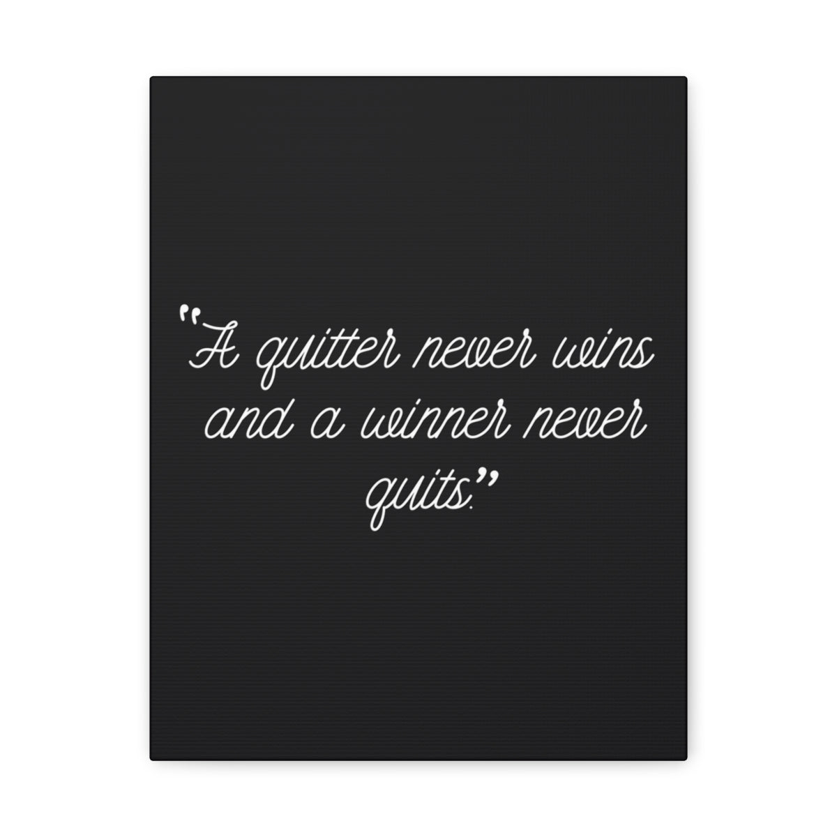 Scripture Walls Inspirational Wall Art Winner Never Quits Motivation Wall Decor for Home Office Gym Inspiring Success Quote Print Ready to Hang Unframed-Express Your Love Gifts