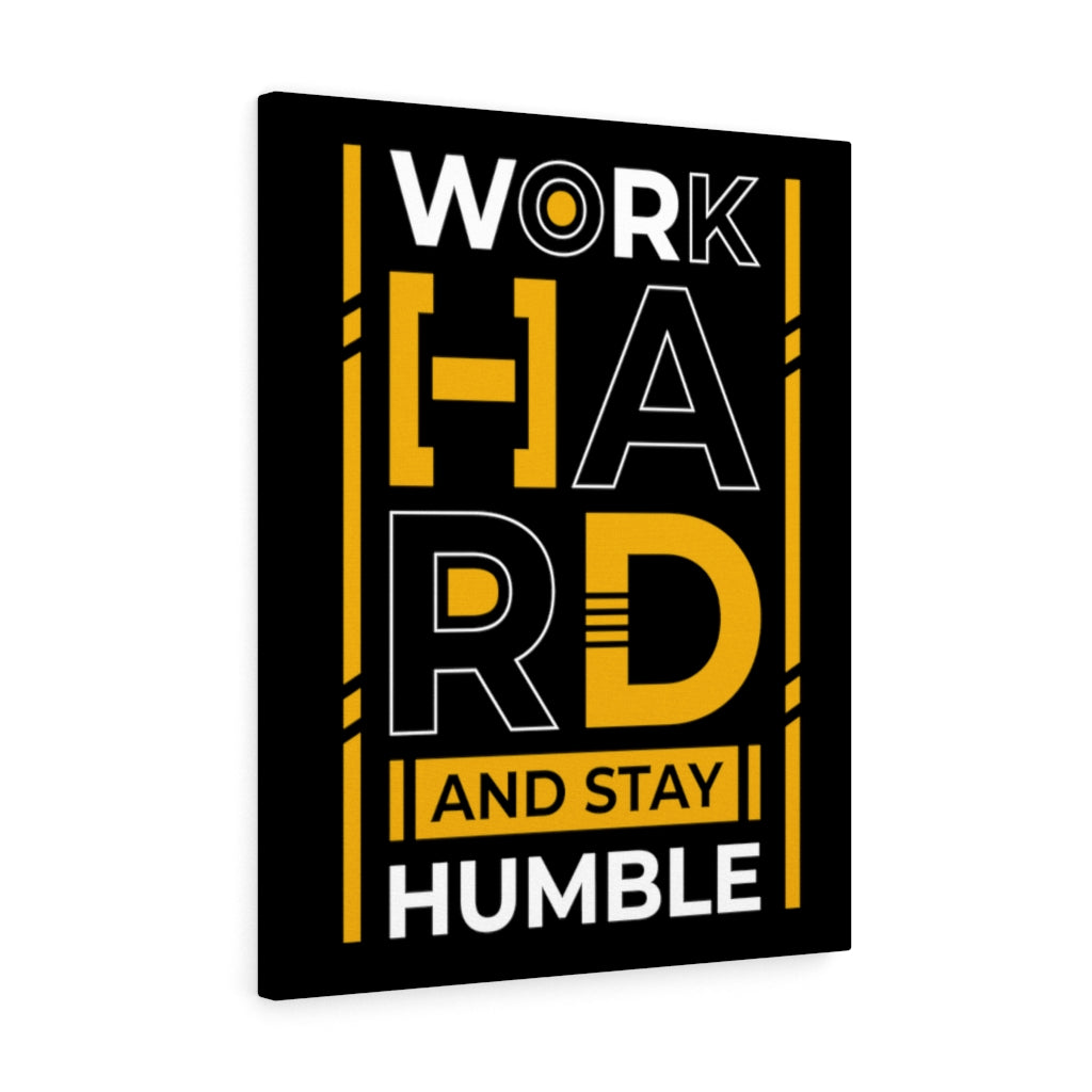 Scripture Walls Inspirational Wall Art Work Hard And Stay Humble Wall Art Motivation Wall Decor for Home Office Gym Inspiring Success Quote Print Ready to Hang Unframed-Express Your Love Gifts