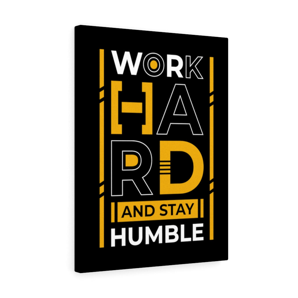 Scripture Walls Inspirational Wall Art Work Hard And Stay Humble Wall Art Motivation Wall Decor for Home Office Gym Inspiring Success Quote Print Ready to Hang Unframed-Express Your Love Gifts
