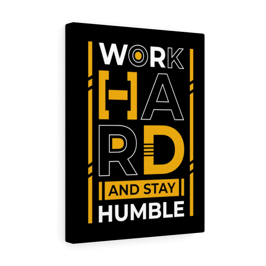 Scripture Walls Inspirational Wall Art Work Hard And Stay Humble Wall Art Motivation Wall Decor for Home Office Gym Inspiring Success Quote Print Ready to Hang Unframed-Express Your Love Gifts