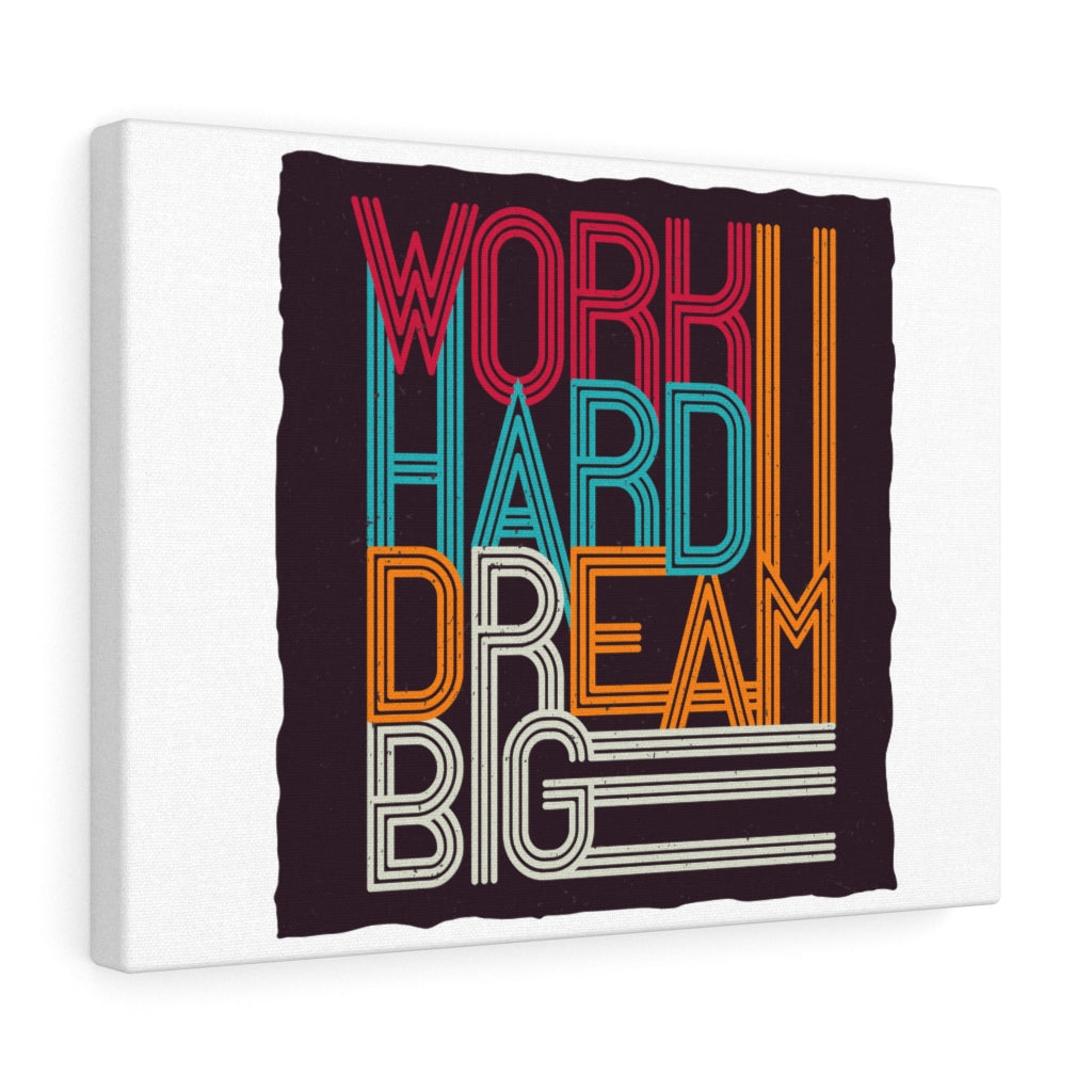 Scripture Walls Inspirational Wall Art Work Hard Dream Big Colors Wall Art Motivational Motto Inspiring Prints Artwork Decor Ready to Hang Unframed-Express Your Love Gifts