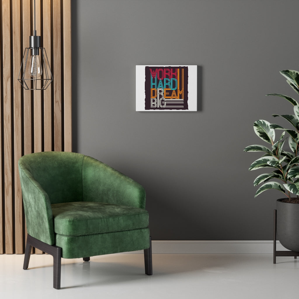 Scripture Walls Inspirational Wall Art Work Hard Dream Big Colors Wall Art Motivational Motto Inspiring Prints Artwork Decor Ready to Hang Unframed-Express Your Love Gifts