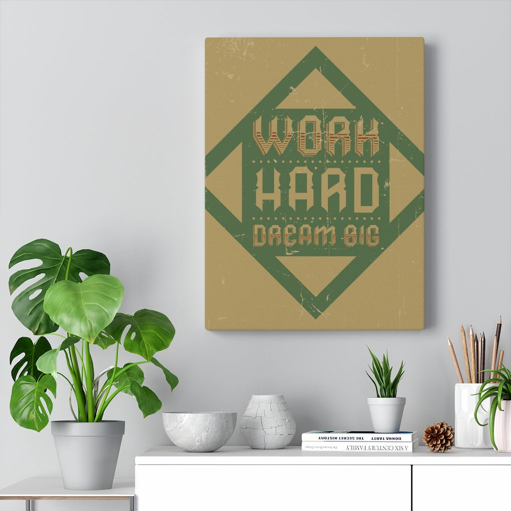 Scripture Walls Inspirational Wall Art Work Hard Dream Big Wall Art Motivational Motto Inspiring Prints Artwork Decor Ready to Hang Unframed-Express Your Love Gifts
