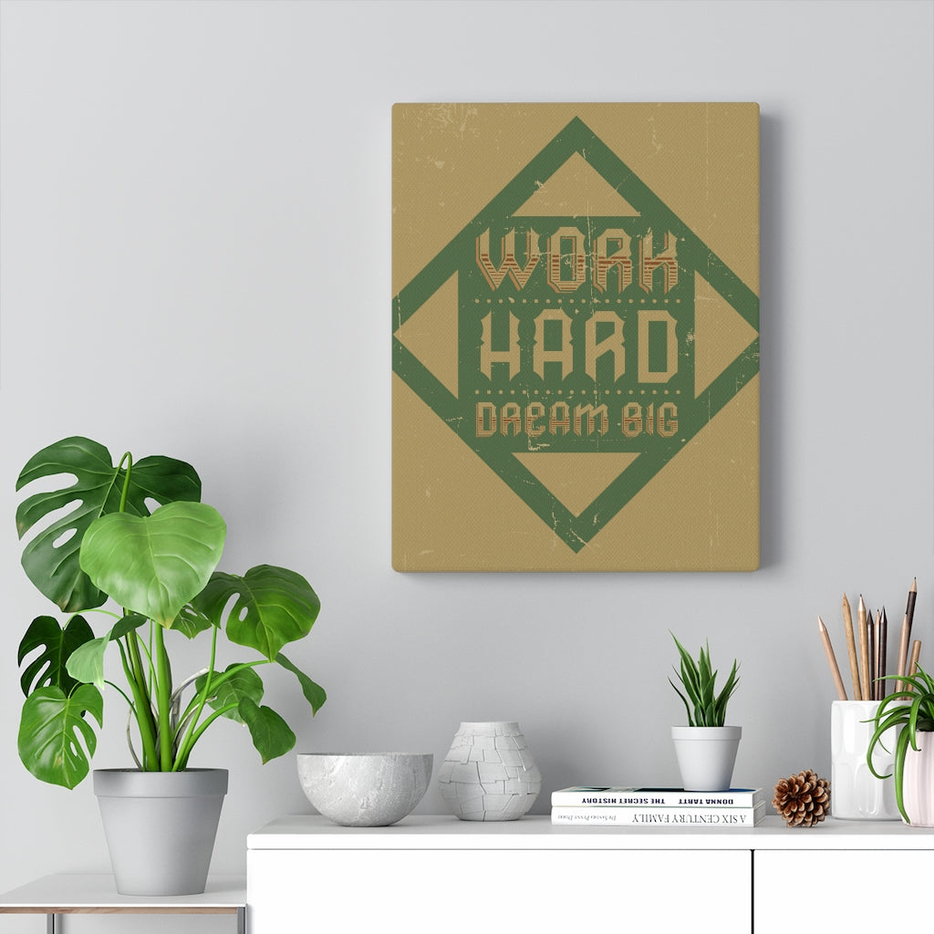 Scripture Walls Inspirational Wall Art Work Hard Dream Big Wall Art Motivational Motto Inspiring Prints Artwork Decor Ready to Hang Unframed-Express Your Love Gifts