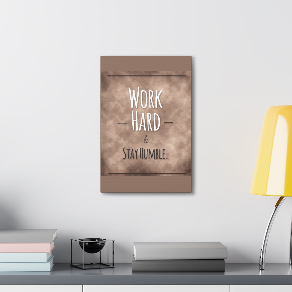 Scripture Walls Inspirational Wall Art Work Hard Stay Humble Motivation Wall Decor for Home Office Gym Inspiring Success Quote Print Ready to Hang Unframed-Express Your Love Gifts