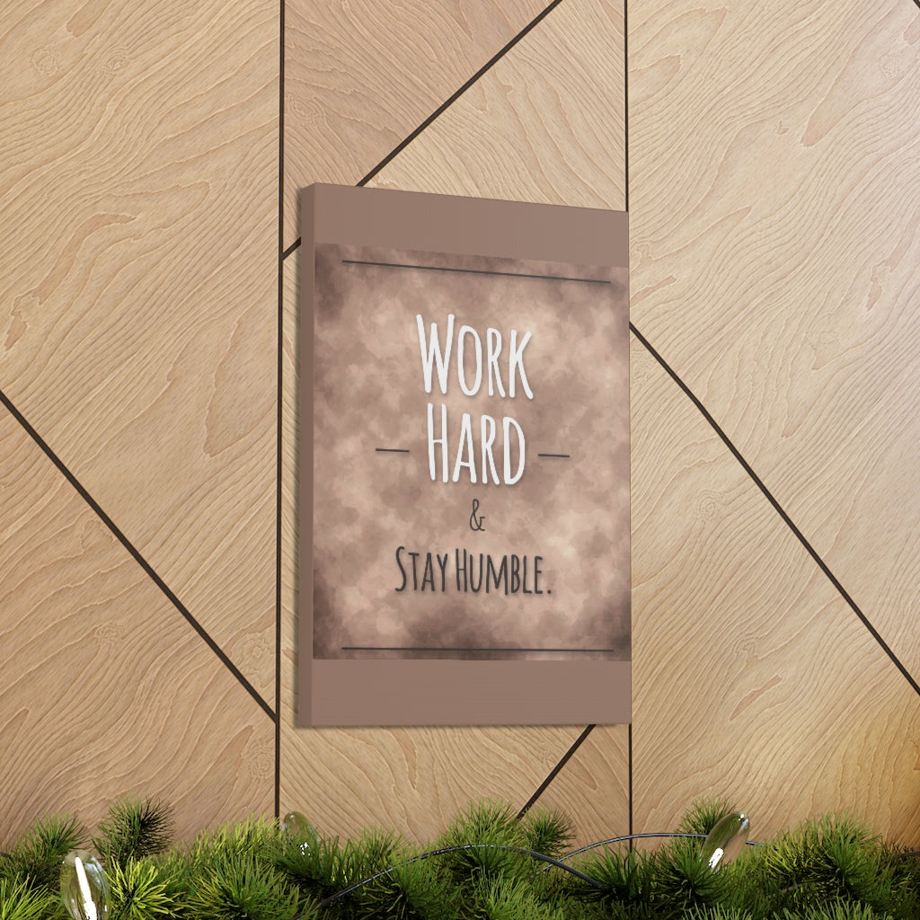 Scripture Walls Inspirational Wall Art Work Hard Stay Humble Motivation Wall Decor for Home Office Gym Inspiring Success Quote Print Ready to Hang Unframed-Express Your Love Gifts