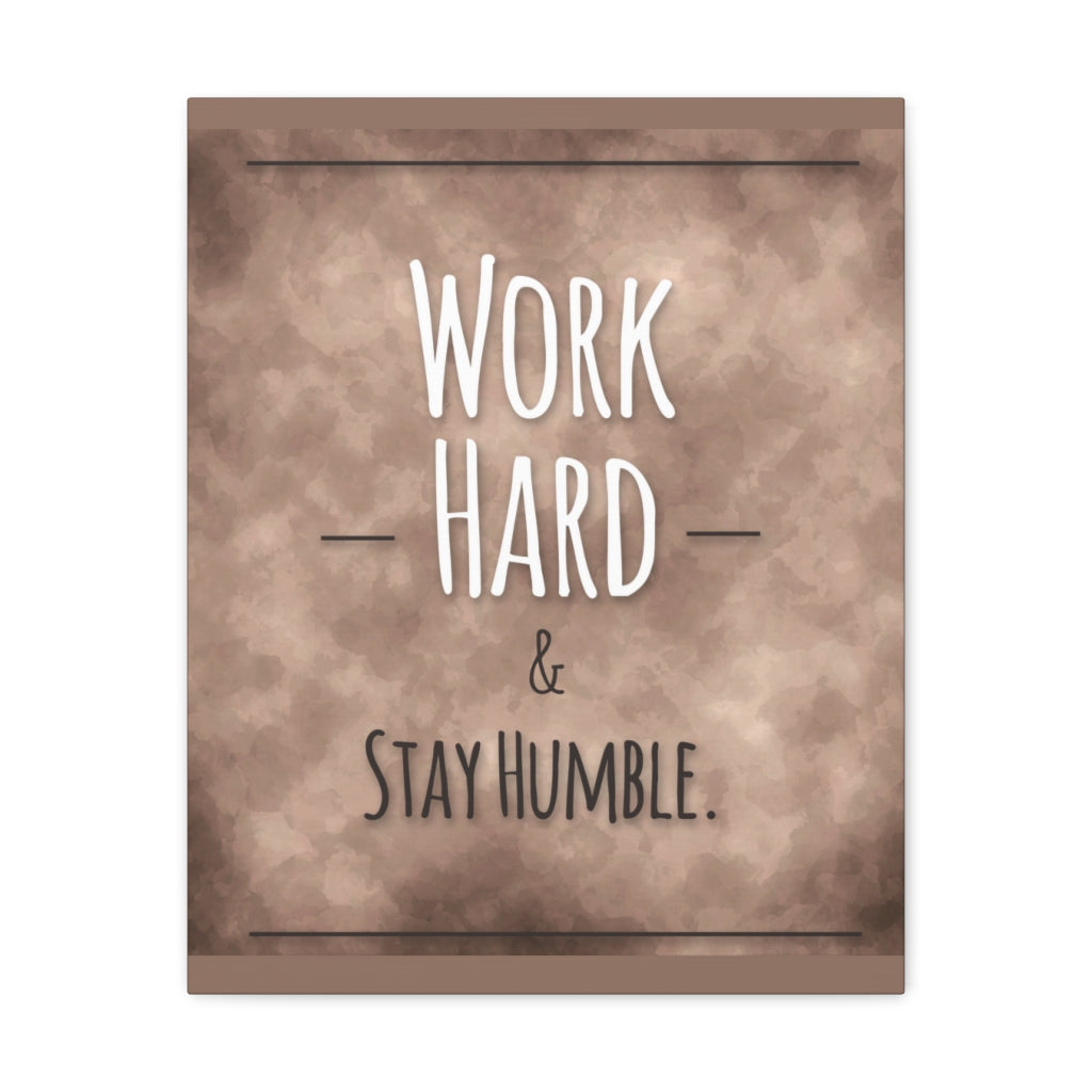 Scripture Walls Inspirational Wall Art Work Hard Stay Humble Motivation Wall Decor for Home Office Gym Inspiring Success Quote Print Ready to Hang Unframed-Express Your Love Gifts