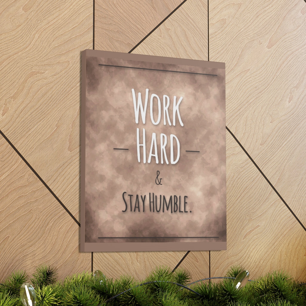 Scripture Walls Inspirational Wall Art Work Hard Stay Humble Motivation Wall Decor for Home Office Gym Inspiring Success Quote Print Ready to Hang Unframed-Express Your Love Gifts