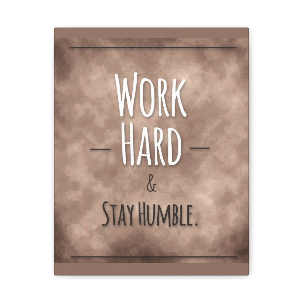 Scripture Walls Inspirational Wall Art Work Hard Stay Humble Motivation Wall Decor for Home Office Gym Inspiring Success Quote Print Ready to Hang Unframed-Express Your Love Gifts