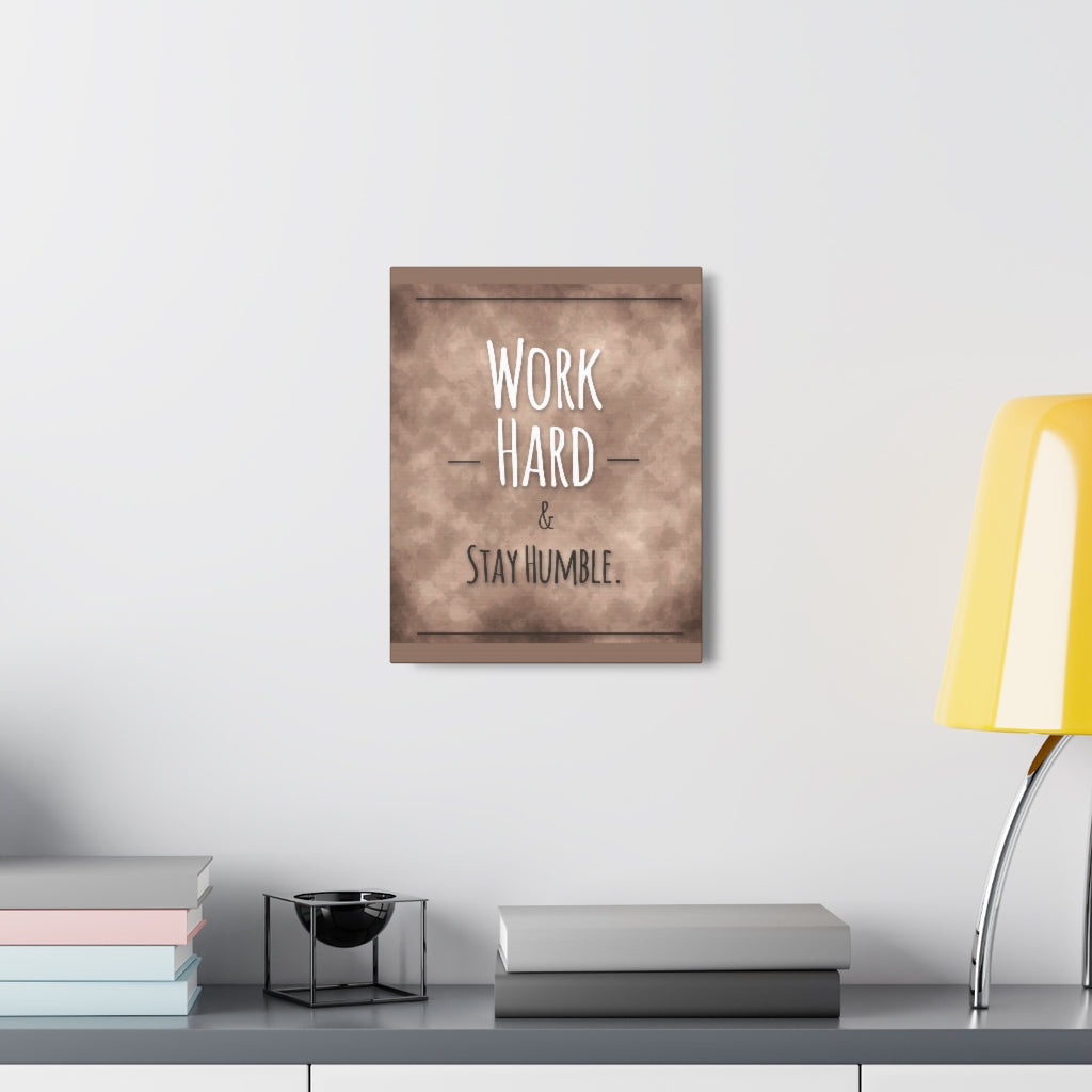 Scripture Walls Inspirational Wall Art Work Hard Stay Humble Motivation Wall Decor for Home Office Gym Inspiring Success Quote Print Ready to Hang Unframed-Express Your Love Gifts