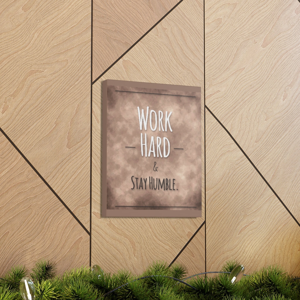 Scripture Walls Inspirational Wall Art Work Hard Stay Humble Motivation Wall Decor for Home Office Gym Inspiring Success Quote Print Ready to Hang Unframed-Express Your Love Gifts