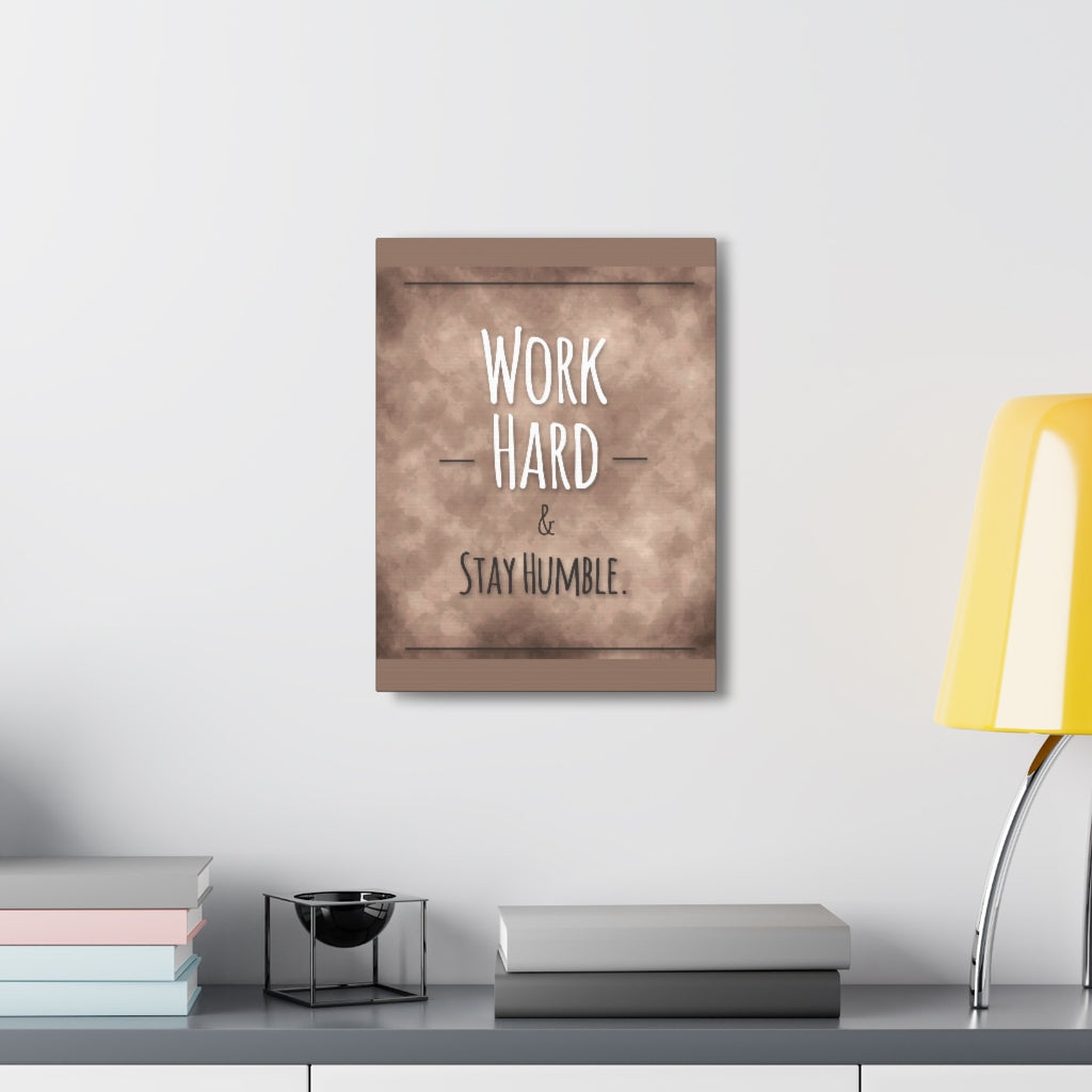 Scripture Walls Inspirational Wall Art Work Hard Stay Humble Motivation Wall Decor for Home Office Gym Inspiring Success Quote Print Ready to Hang Unframed-Express Your Love Gifts