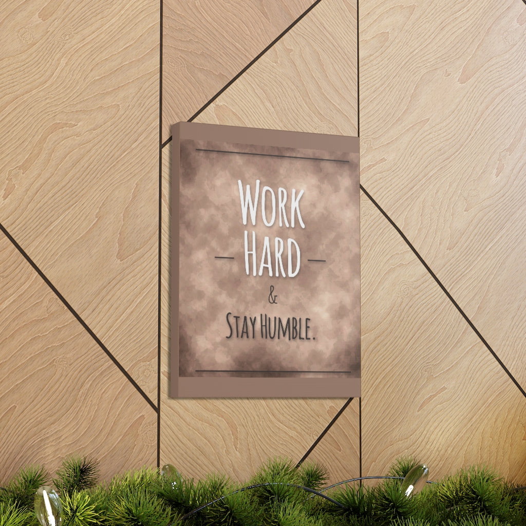 Scripture Walls Inspirational Wall Art Work Hard Stay Humble Motivation Wall Decor for Home Office Gym Inspiring Success Quote Print Ready to Hang Unframed-Express Your Love Gifts