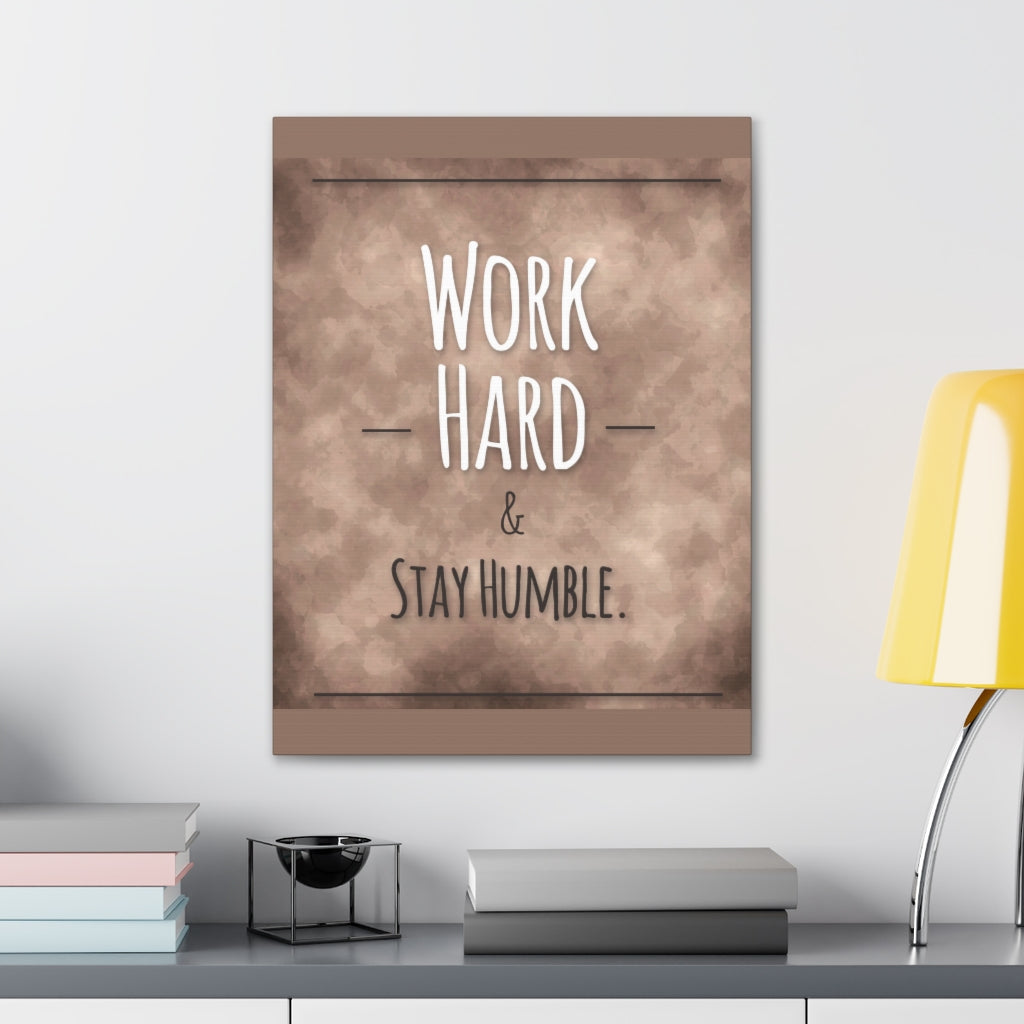 Scripture Walls Inspirational Wall Art Work Hard Stay Humble Motivation Wall Decor for Home Office Gym Inspiring Success Quote Print Ready to Hang Unframed-Express Your Love Gifts