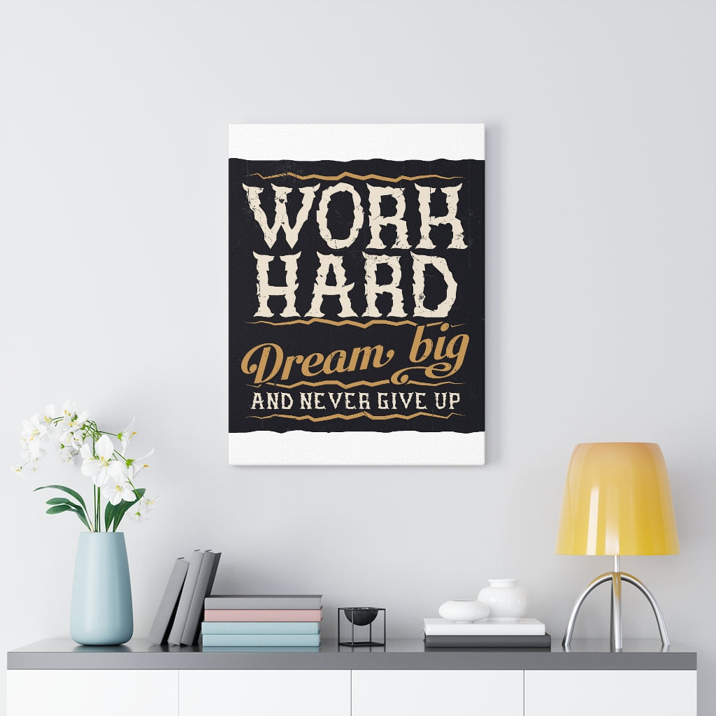 Scripture Walls Inspirational Wall Art Work Hard Wall Art Motivational Motto Inspiring Prints Artwork Decor Ready to Hang Unframed-Express Your Love Gifts