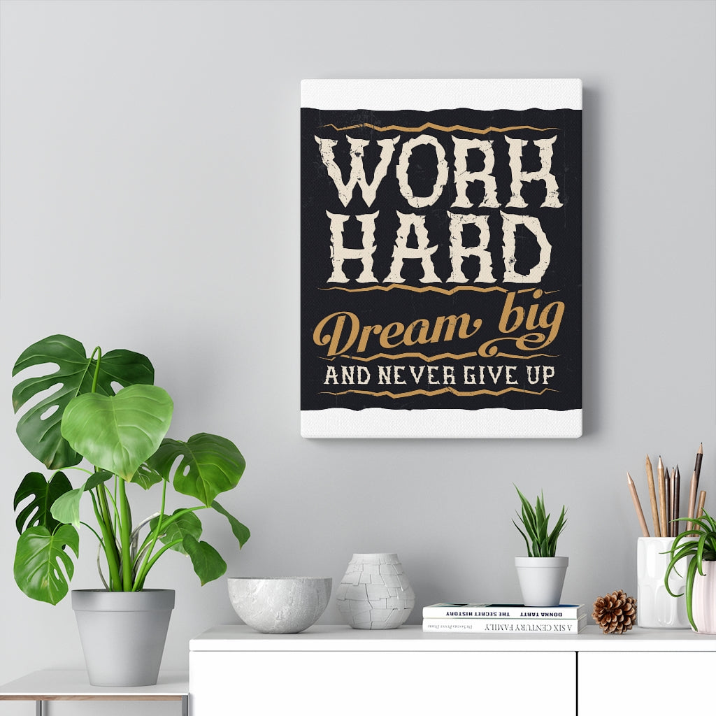 Scripture Walls Inspirational Wall Art Work Hard Wall Art Motivational Motto Inspiring Prints Artwork Decor Ready to Hang Unframed-Express Your Love Gifts