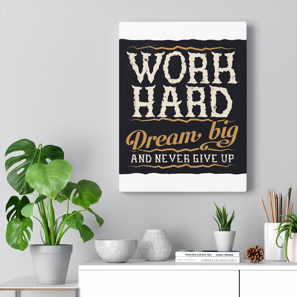 Scripture Walls Inspirational Wall Art Work Hard Wall Art Motivational Motto Inspiring Prints Artwork Decor Ready to Hang Unframed-Express Your Love Gifts
