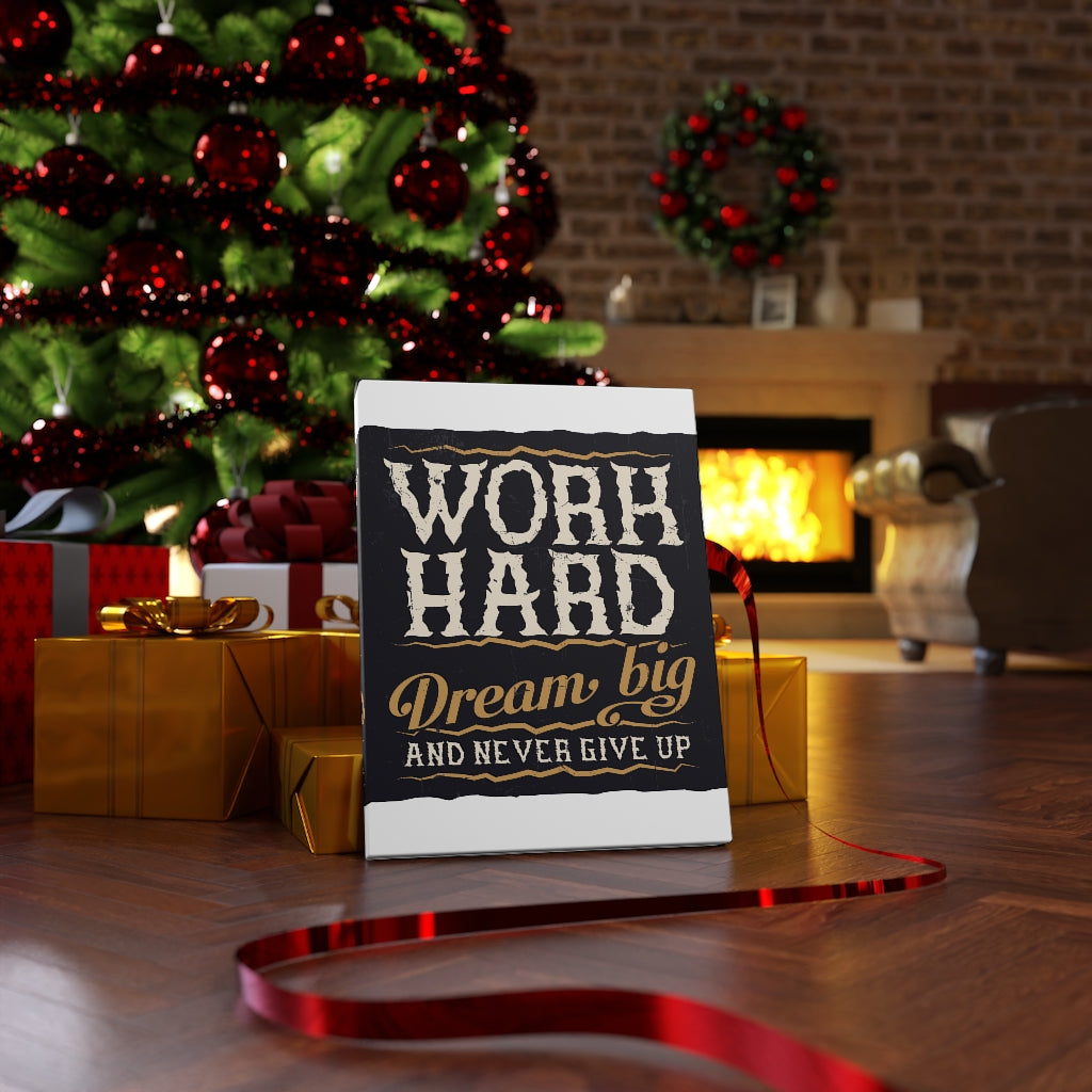 Scripture Walls Inspirational Wall Art Work Hard Wall Art Motivational Motto Inspiring Prints Artwork Decor Ready to Hang Unframed-Express Your Love Gifts