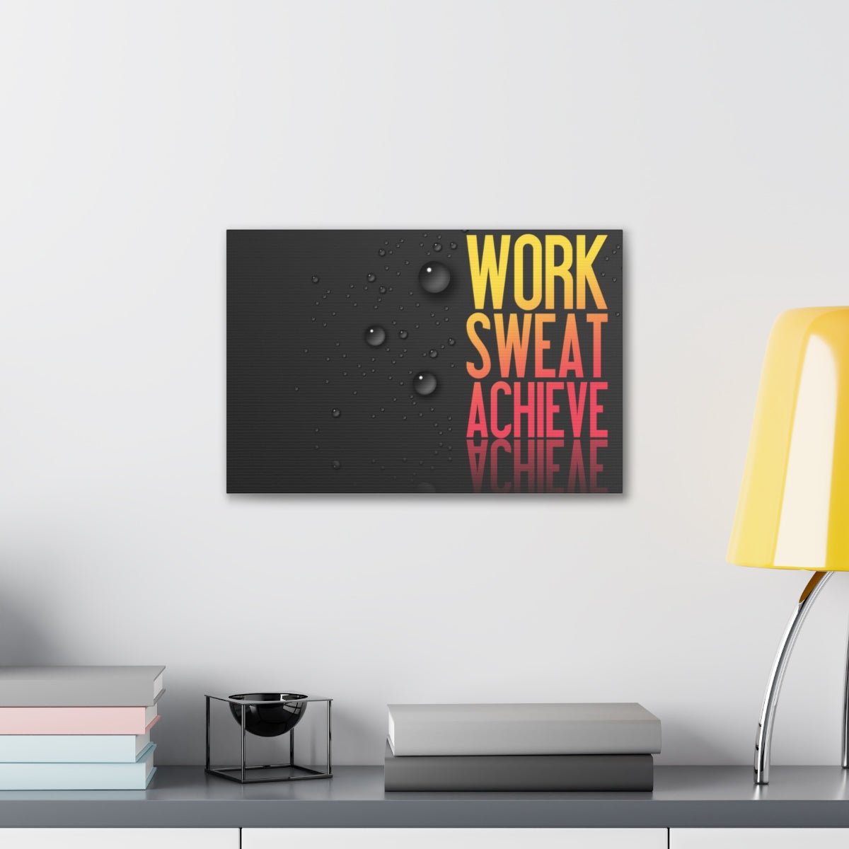 Scripture Walls Inspirational Wall Art Work Sweat Achieve Motivation Wall Decor for Home Office Gym Inspiring Success Quote Print Ready to Hang Unframed-Express Your Love Gifts