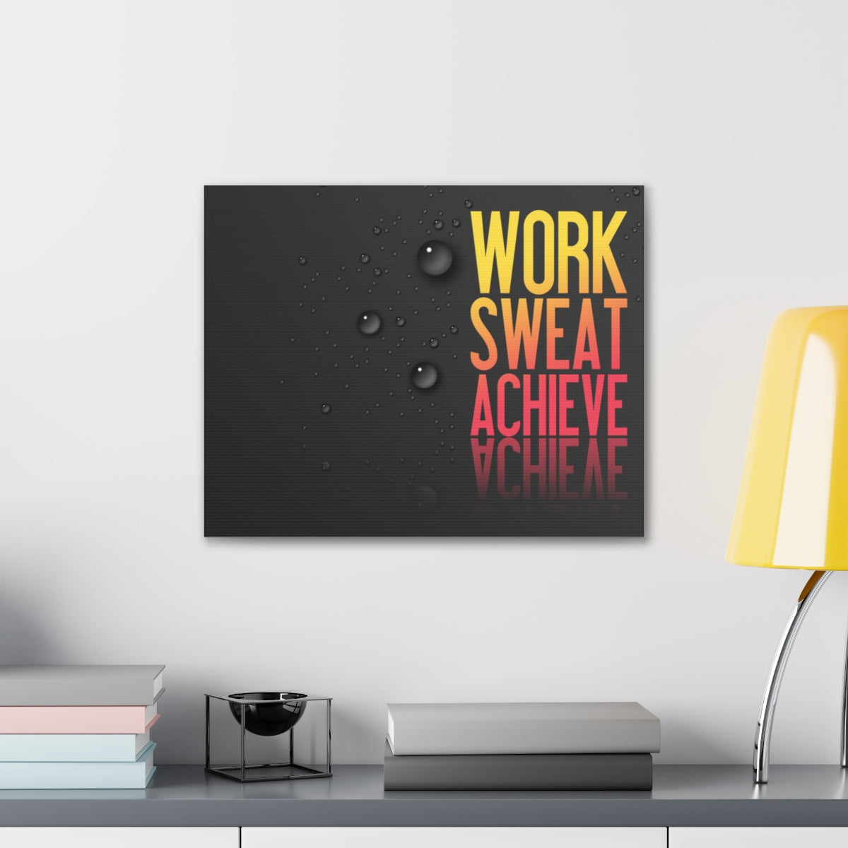 Scripture Walls Inspirational Wall Art Work Sweat Achieve Motivation Wall Decor for Home Office Gym Inspiring Success Quote Print Ready to Hang Unframed-Express Your Love Gifts