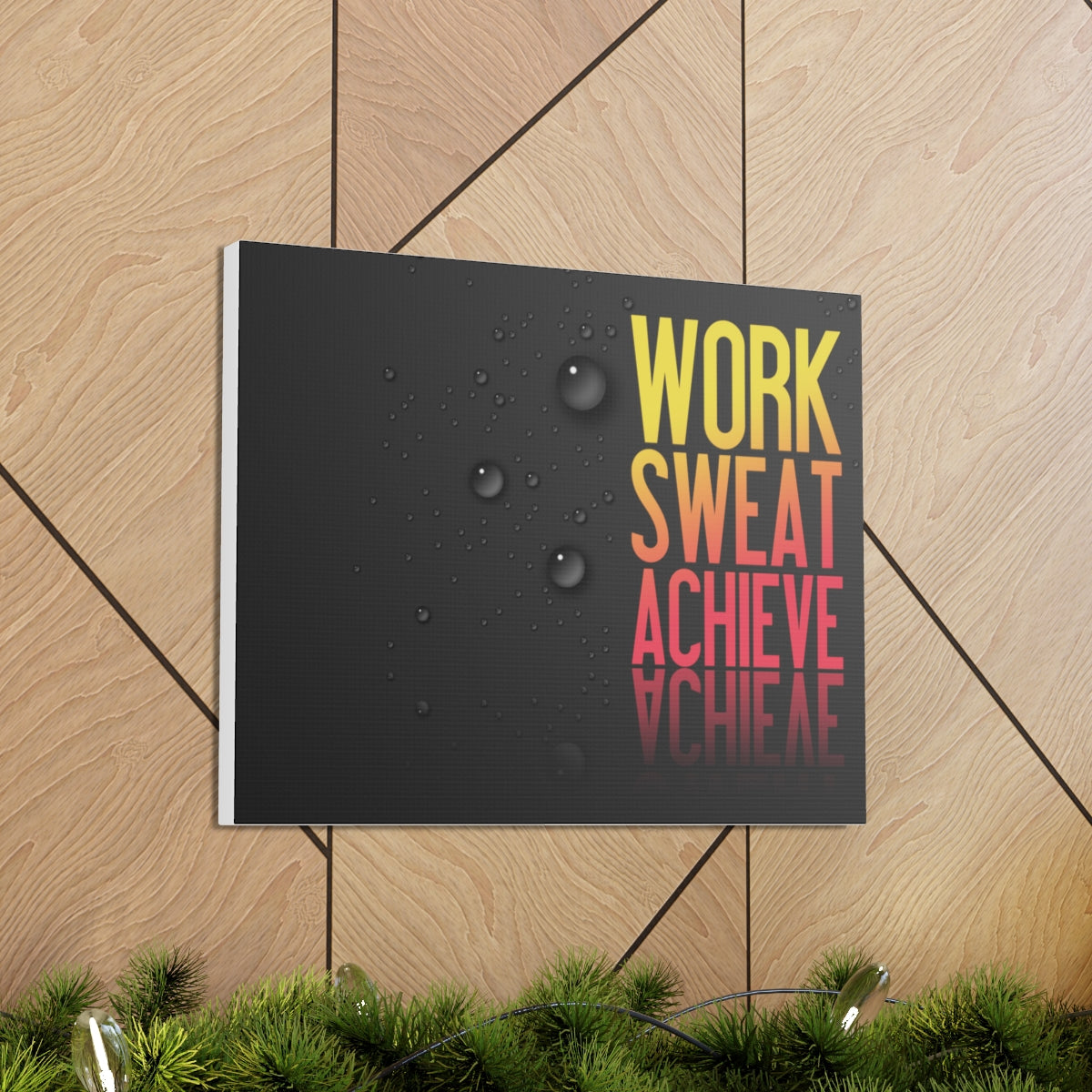 Scripture Walls Inspirational Wall Art Work Sweat Achieve Motivation Wall Decor for Home Office Gym Inspiring Success Quote Print Ready to Hang Unframed-Express Your Love Gifts