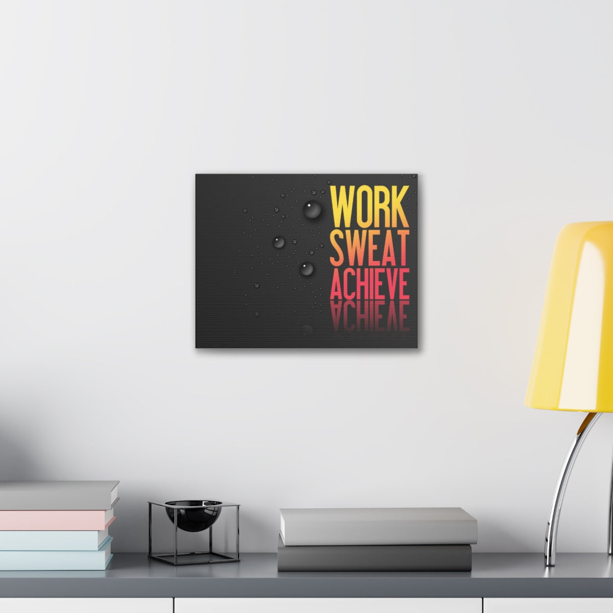 Scripture Walls Inspirational Wall Art Work Sweat Achieve Motivation Wall Decor for Home Office Gym Inspiring Success Quote Print Ready to Hang Unframed-Express Your Love Gifts