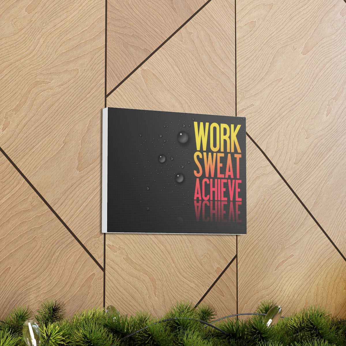 Scripture Walls Inspirational Wall Art Work Sweat Achieve Motivation Wall Decor for Home Office Gym Inspiring Success Quote Print Ready to Hang Unframed-Express Your Love Gifts