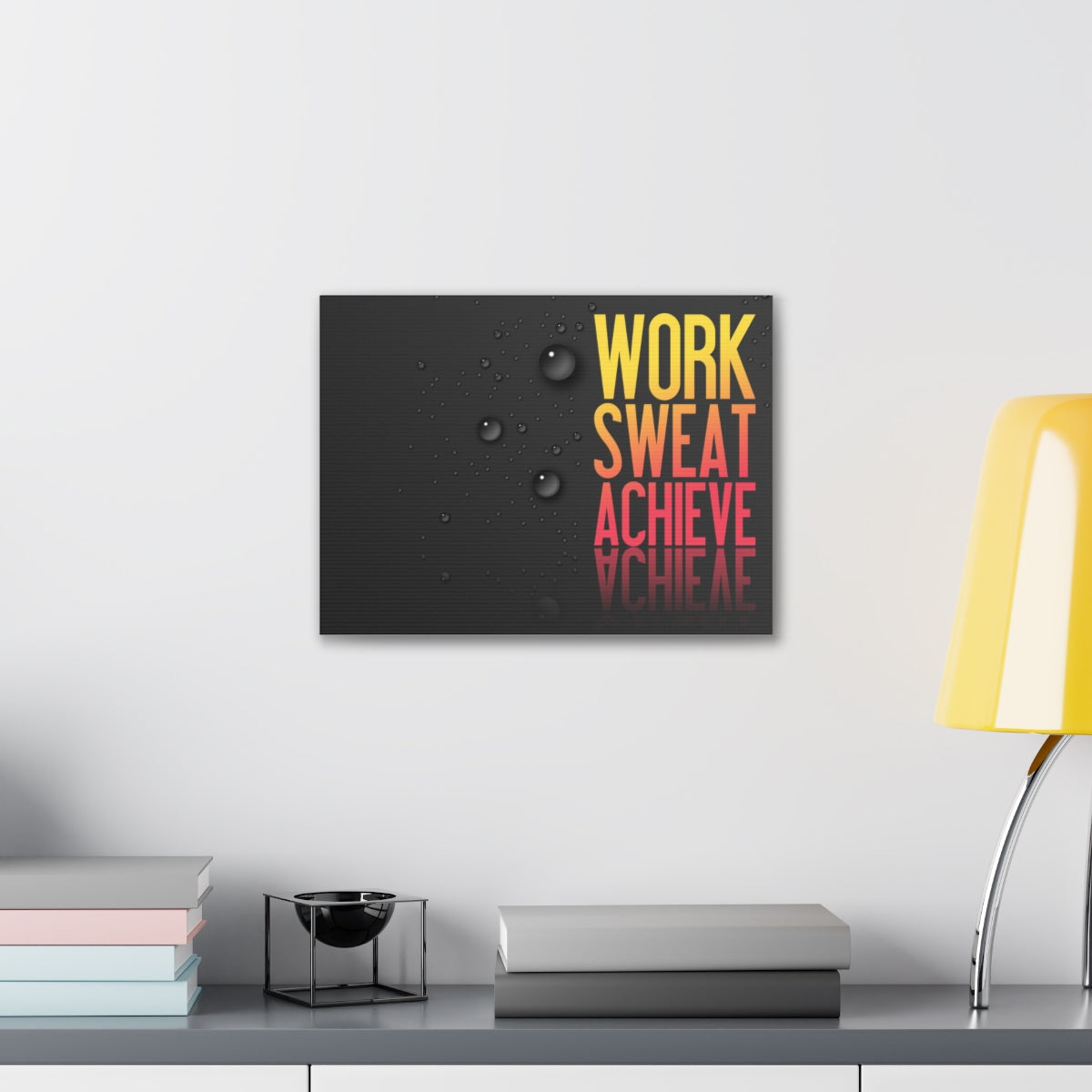 Scripture Walls Inspirational Wall Art Work Sweat Achieve Motivation Wall Decor for Home Office Gym Inspiring Success Quote Print Ready to Hang Unframed-Express Your Love Gifts