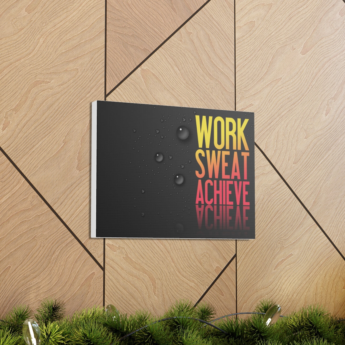 Scripture Walls Inspirational Wall Art Work Sweat Achieve Motivation Wall Decor for Home Office Gym Inspiring Success Quote Print Ready to Hang Unframed-Express Your Love Gifts