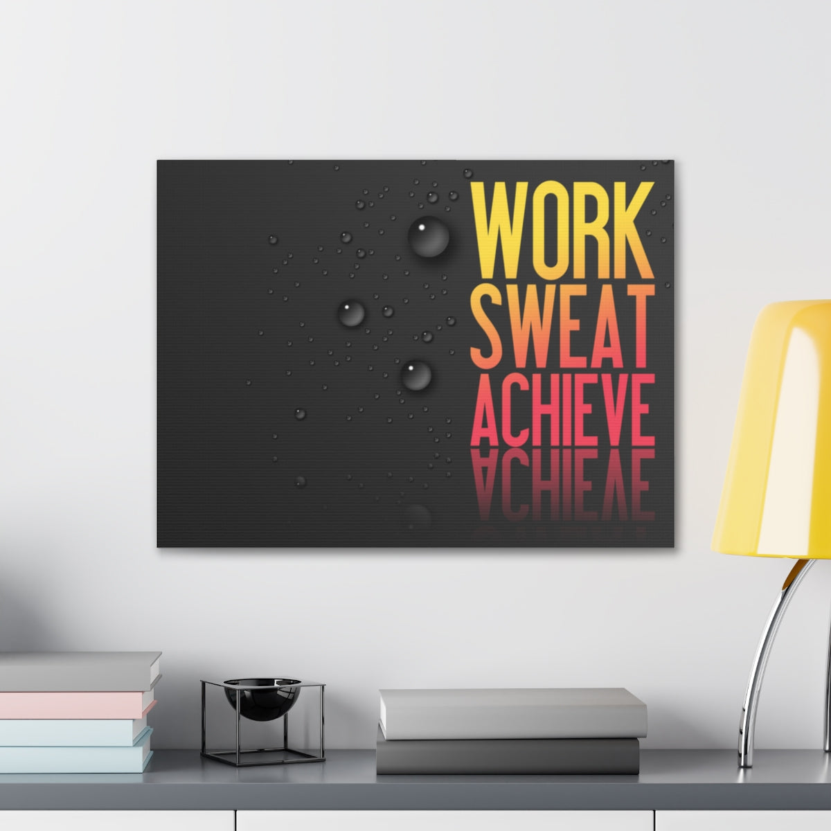 Scripture Walls Inspirational Wall Art Work Sweat Achieve Motivation Wall Decor for Home Office Gym Inspiring Success Quote Print Ready to Hang Unframed-Express Your Love Gifts